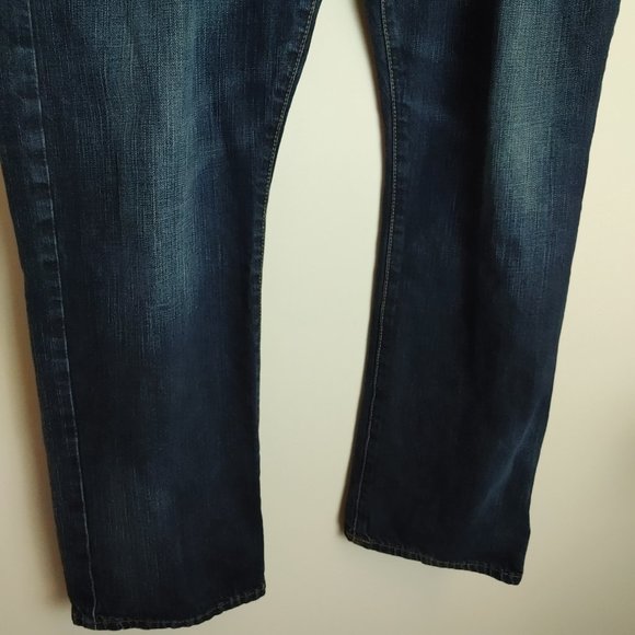 American Eagle Men's Blue Jeans 36x30 Straight Cut Relaxed Fit - Picture 5 of 9